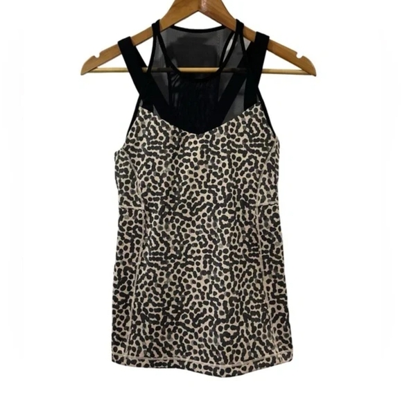 Lululemon Leopard Print Mesh Tank - Picture 2 of 7